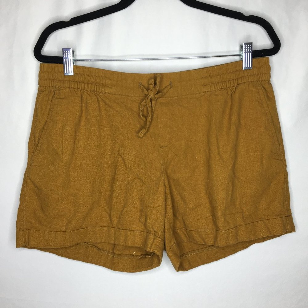 Old Navy linen blend pull on shorts L8